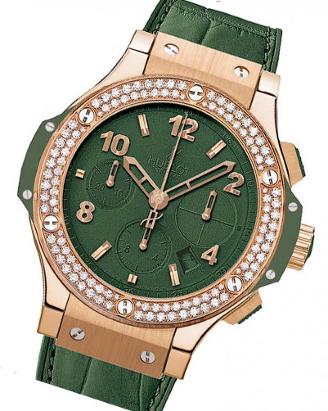 Hublot 341.PV.5290.LR.1104 Big Bang 41mm Ladies Dark Green Diamonds - фото 3