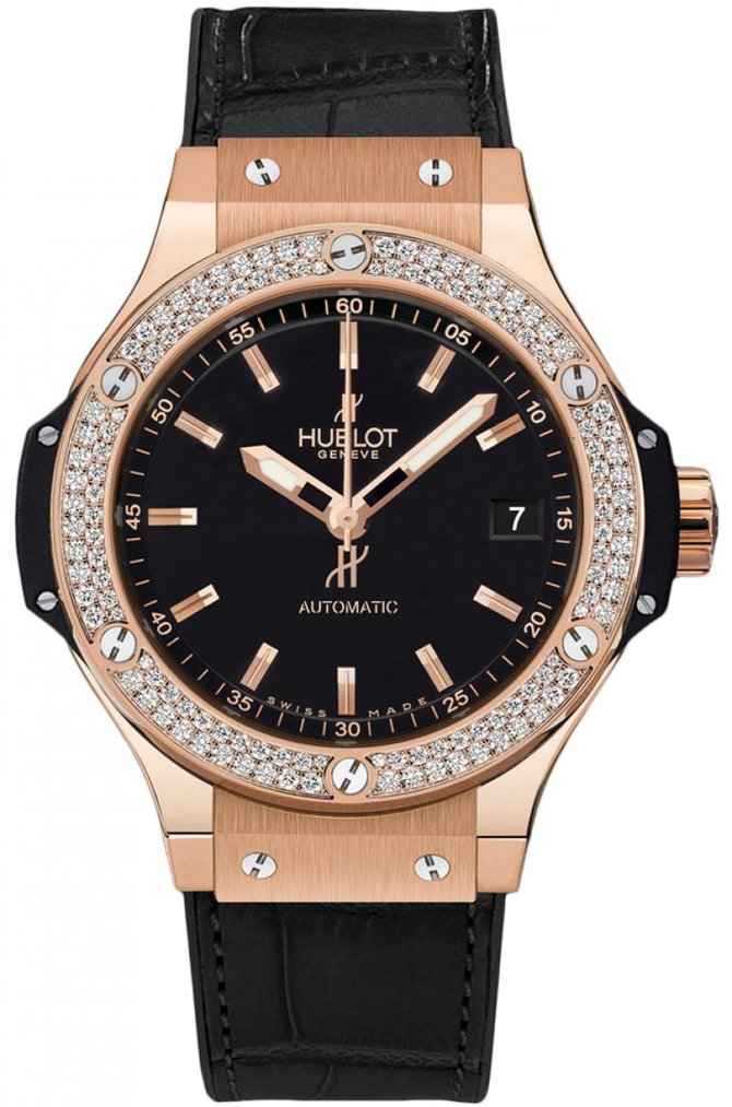 Hublot 365.PX.1180.LR.1104 Big Bang 38mm Ladies Red Gold Diamonds - фото 1