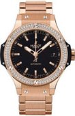 Hublot Часы Hublot Big Bang 38mm Ladies 365.PX.1180.PX.1104 Red Gold Diamonds
