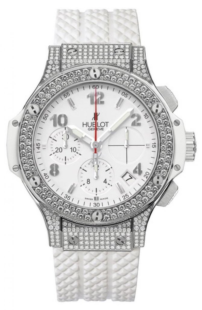 Hublot 341.SE.230.RW.174 Big Bang 41mm Ladies Steel White St Moritz Diamonds - фото 1