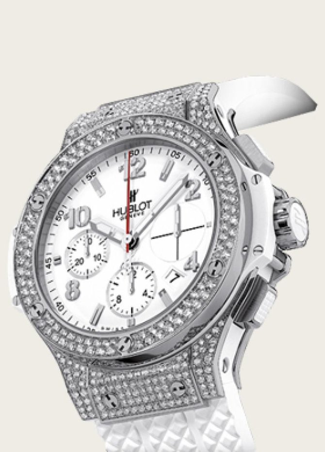Hublot 341.SE.230.RW.174 Big Bang 41mm Ladies Steel White St Moritz Diamonds - фото 2