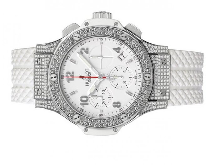Hublot 341.SE.230.RW.174 Big Bang 41mm Ladies Steel White St Moritz Diamonds - фото 3