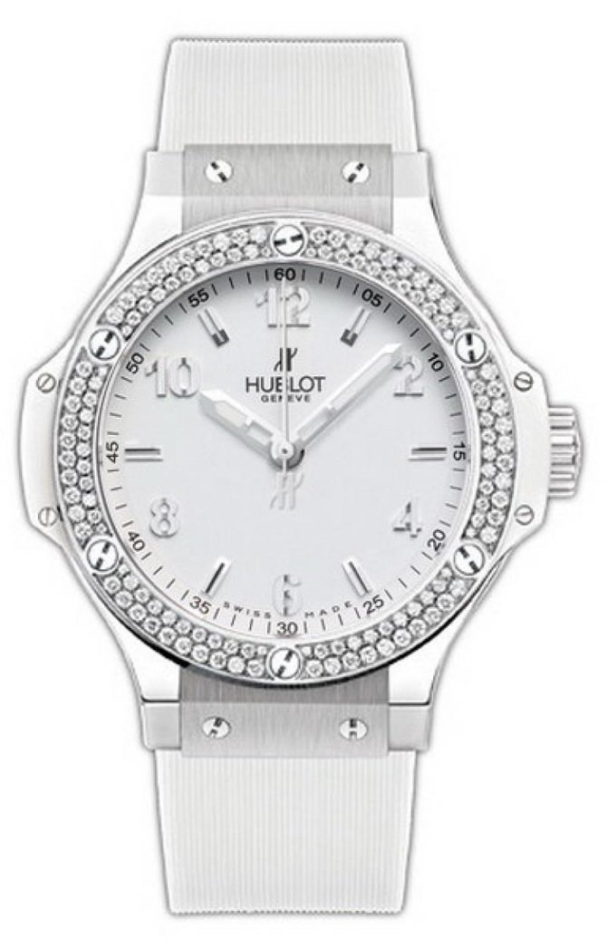 Hublot 361.SE.2010.RW.0904 Big Bang 38mm Ladies Steel All White Diamonds - фото 1