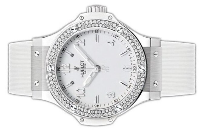 Hublot 361.SE.2010.RW.0904 Big Bang 38mm Ladies Steel All White Diamonds - фото 2