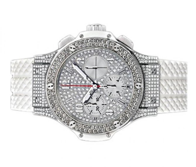 Hublot 341.SE.9054.RW.174 Big Bang 41mm Ladies Steel White St Moritz Diamonds - фото 2