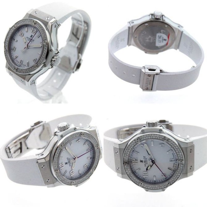 Hublot 361.SE.2010.RW.1904 Big Bang 38mm Ladies Steel All White Diamonds - фото 2