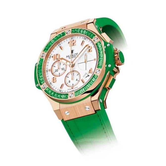Hublot 341.PG.2010.LR.1922 Big Bang 41mm Ladies Tutti Frutti Chronograph Gold - фото 2