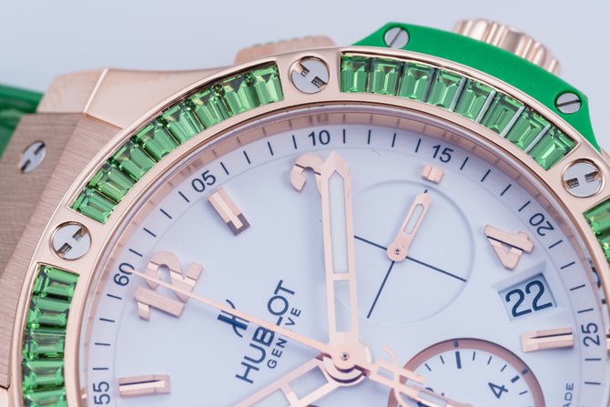 Hublot 341.PG.2010.LR.1922 Big Bang 41mm Ladies Tutti Frutti Chronograph Gold - фото 8
