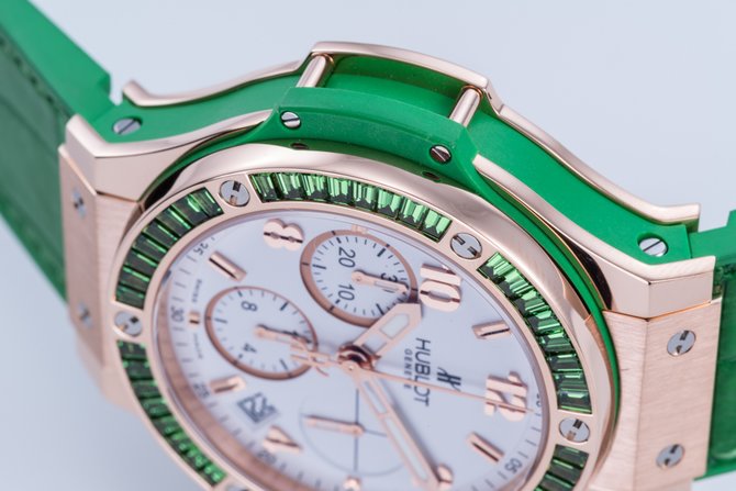 Hublot 341.PG.2010.LR.1922 Big Bang 41mm Ladies Tutti Frutti Chronograph Gold - фото 9