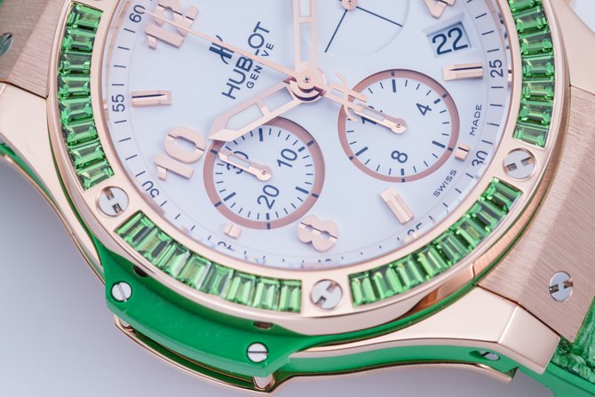 Hublot 341.PG.2010.LR.1922 Big Bang 41mm Ladies Tutti Frutti Chronograph Gold - фото 12