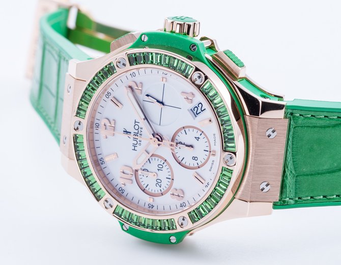 Hublot 341.PG.2010.LR.1922 Big Bang 41mm Ladies Tutti Frutti Chronograph Gold - фото 13