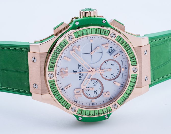 Hublot 341.PG.2010.LR.1922 Big Bang 41mm Ladies Tutti Frutti Chronograph Gold - фото 15