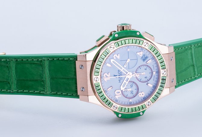 Hublot 341.PG.2010.LR.1922 Big Bang 41mm Ladies Tutti Frutti Chronograph Gold - фото 18