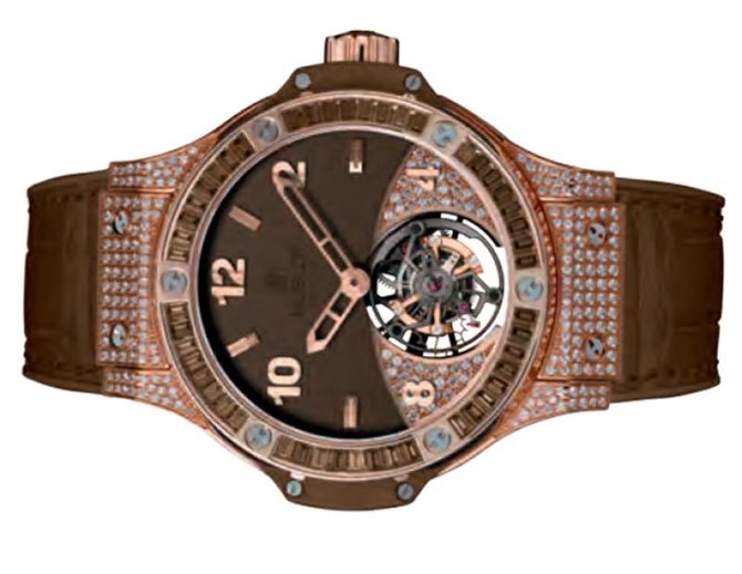 Hublot 341.PC.5490.LR.0916 Big Bang 41mm Ladies Tutti Frutti Tourbillon Pave - фото 2