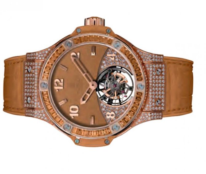Hublot 345.PA.5390.LR.0918 Big Bang 41mm Ladies Tutti Frutti Tourbillon Pave - фото 2