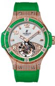 Hublot Часы Hublot Big Bang 41mm Ladies 345.PG.2010.LR.0922 Tutti Frutti Tourbillon Pave