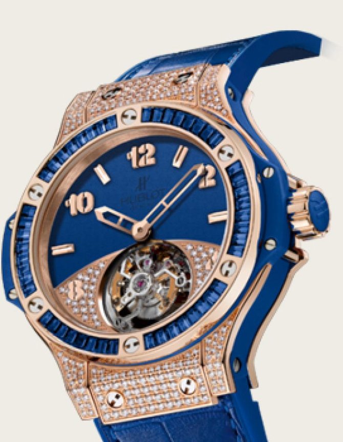 Hublot 345.PL.5190.LR.0901 Big Bang 41mm Ladies Tutti Frutti Tourbillon Pave - фото 2