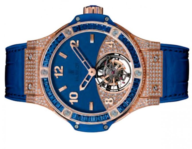 Hublot 345.PL.5190.LR.0901 Big Bang 41mm Ladies Tutti Frutti Tourbillon Pave - фото 3