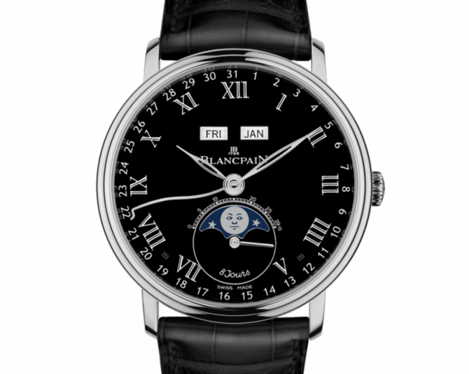 Blancpain 6639-3437-55B Villeret Moon Phase Complete Calendar '8 Jours' - фото 1