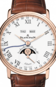 Blancpain Villeret 6639-3631-55B Villeret Moon Phase Complete Calendar '8 Jours'