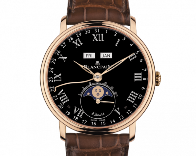 Blancpain 6639-3637-55B Villeret Blancpain Villeret Moon Phase Complete Calendar 6639-3637-55B - фото 1