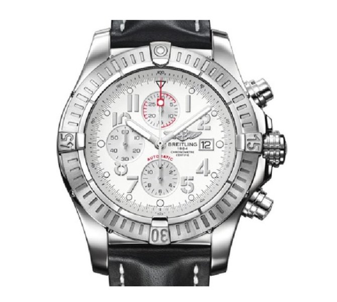 Breitling A1370C1 SS-Wh-Leath Avenger Super