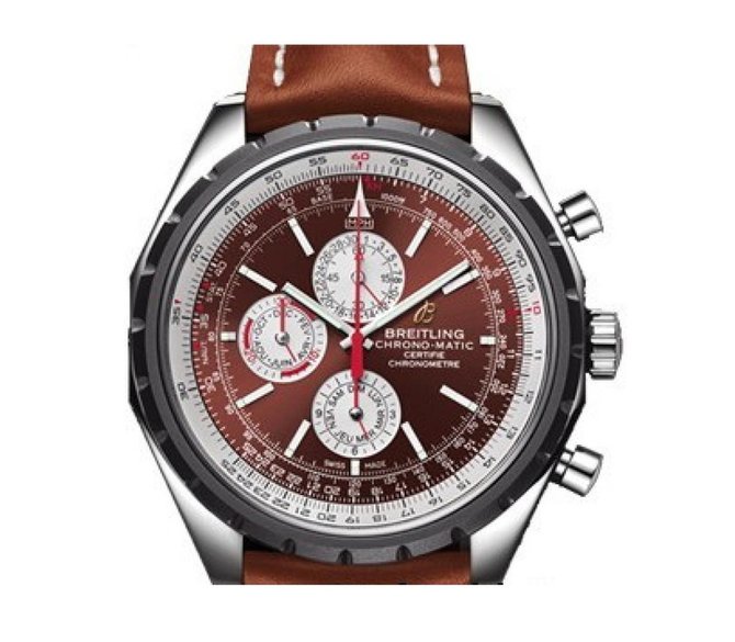Breitling SS-Brown&Silver_BrLeath Chrono-Matic 1461