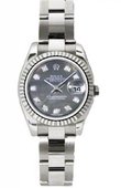 Rolex Datejust Ladies 179179 dkmdo 26mm White Gold