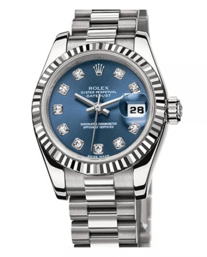 Rolex M179179-0021 Datejust Ladies 26mm White Gold - фото 2