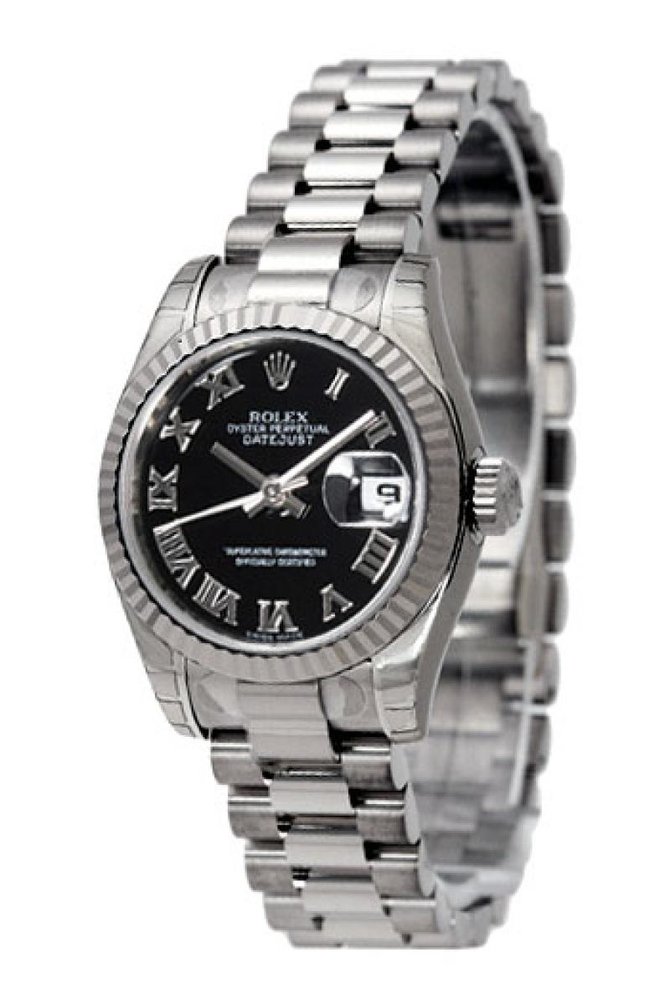 Rolex 179179 bkrp Datejust Ladies 26mm White Gold - фото 3