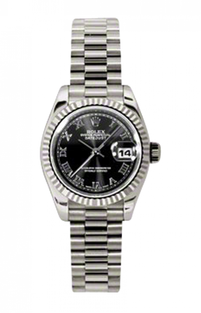 Rolex 179179 bkrp Datejust Ladies 26mm White Gold - фото 1
