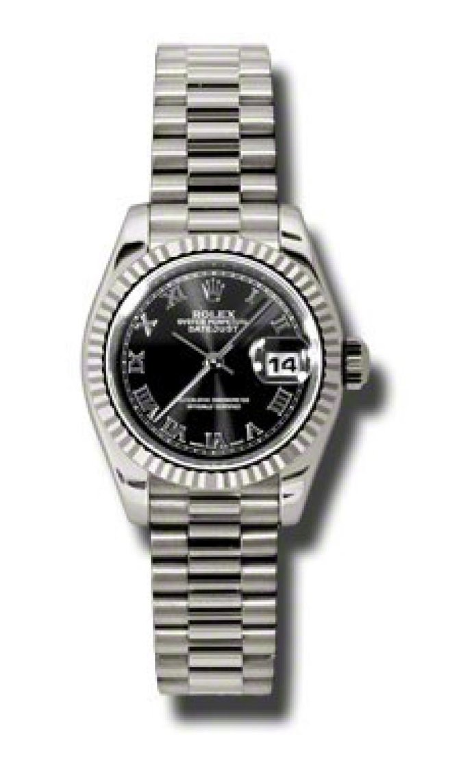 Rolex 179179 bkrp Datejust Ladies 26mm White Gold - фото 5