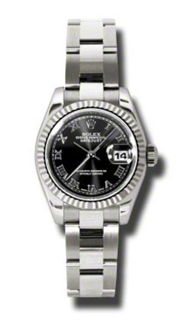 Rolex 179179 bkro Datejust Ladies 26mm White Gold - фото 2