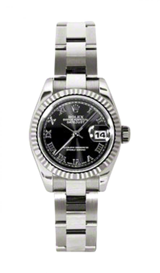 Rolex 179179 bkro Datejust Ladies 26mm White Gold - фото 1