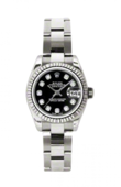 Rolex Datejust Ladies 179179 bkdo 26mm White Gold