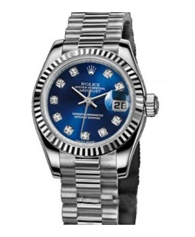Rolex 179179 bdo Datejust Ladies 26mm White Gold - фото 2