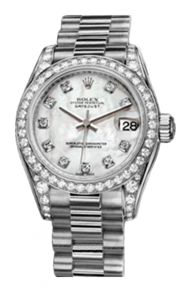 Rolex 179159 White MOP D Datejust Ladies 26mm White Gold - фото 1
