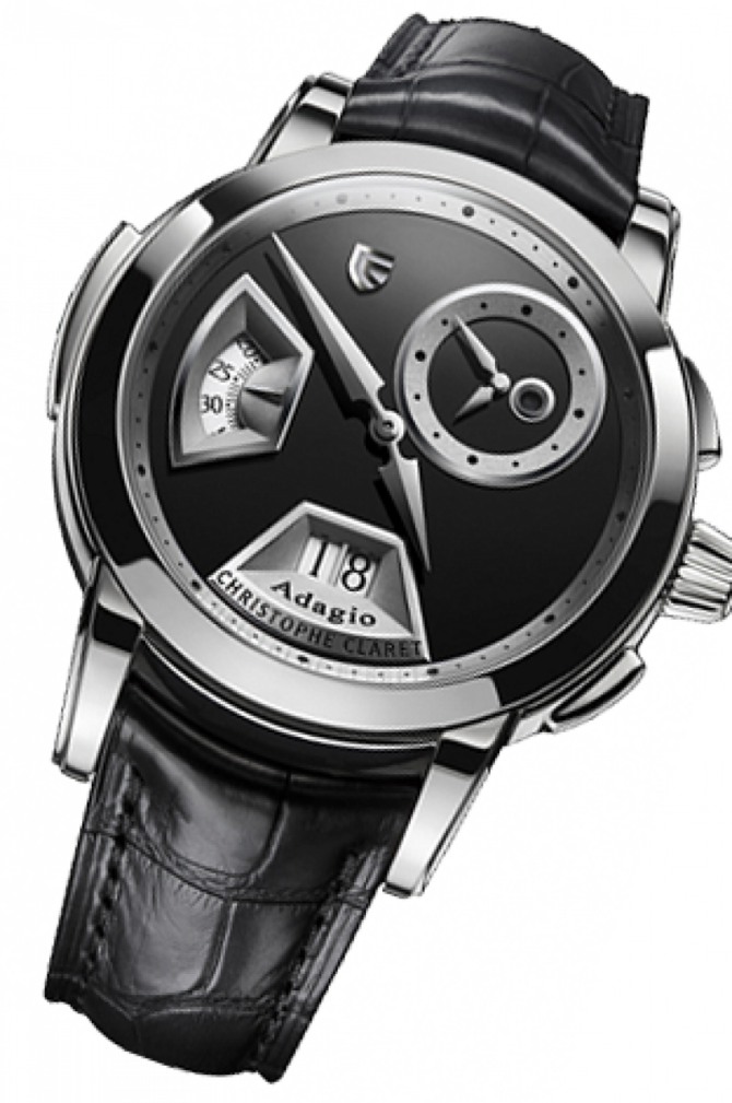Christophe Claret MTR.SLB88.102-802 Adagio White Gold black onyx - фото 2