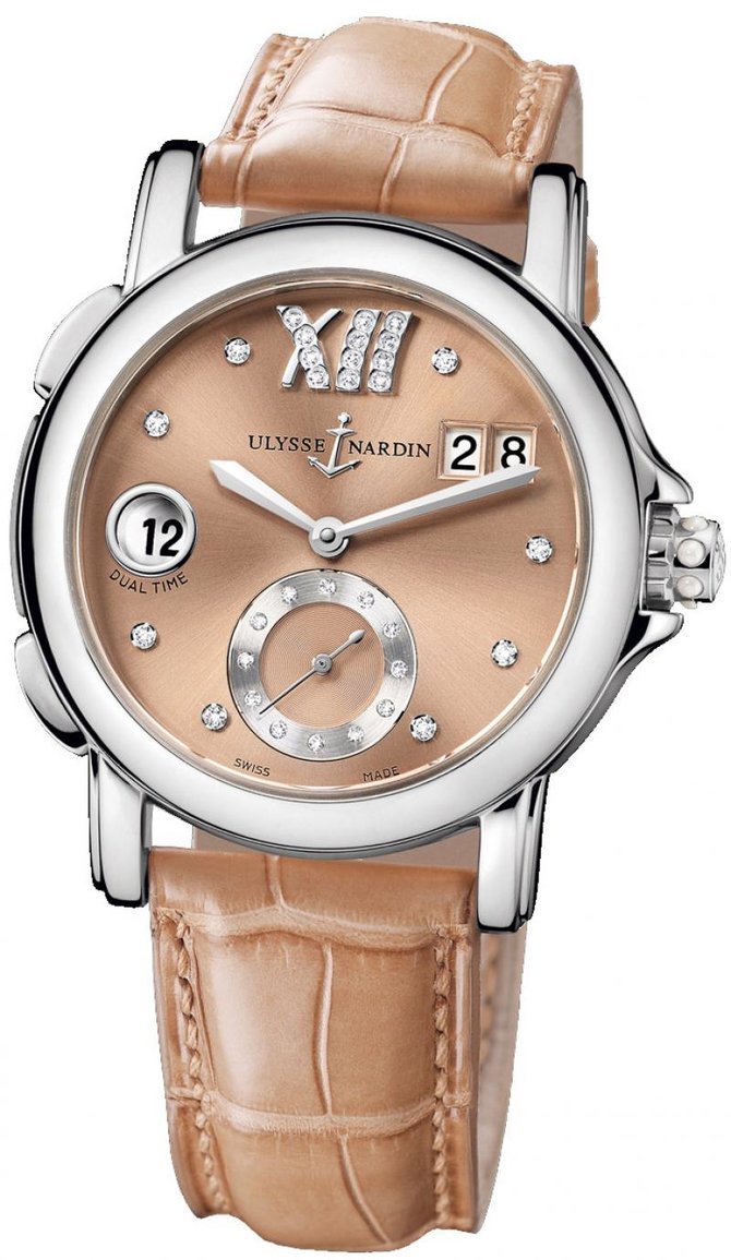 Ulysse Nardin 243-22/30-09 Dual Time Ladies GMT Big Date 37mm