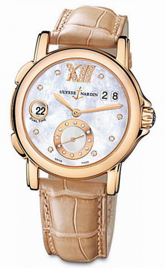 Ulysse Nardin 246-22/391 Dual Time Ladies GMT Big Date 37mm