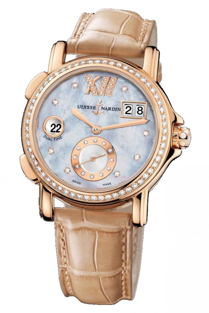 Ulysse Nardin 246-22B/392 Dual Time Ladies GMT Big Date 37mm