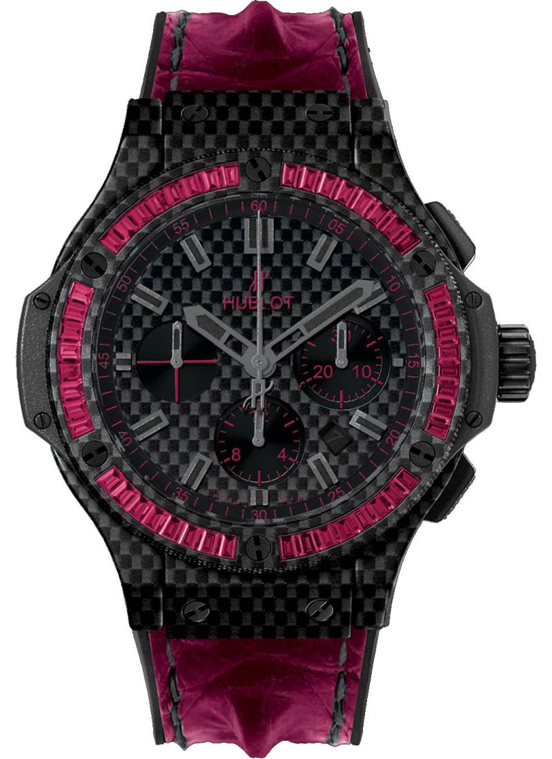 301.QX.1730.HR.1902 Hublot Carbon Bezel Baguette Big Bang 44mm