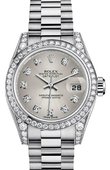 Rolex Datejust Ladies M179159-0026 26mm White Gold Diamonds