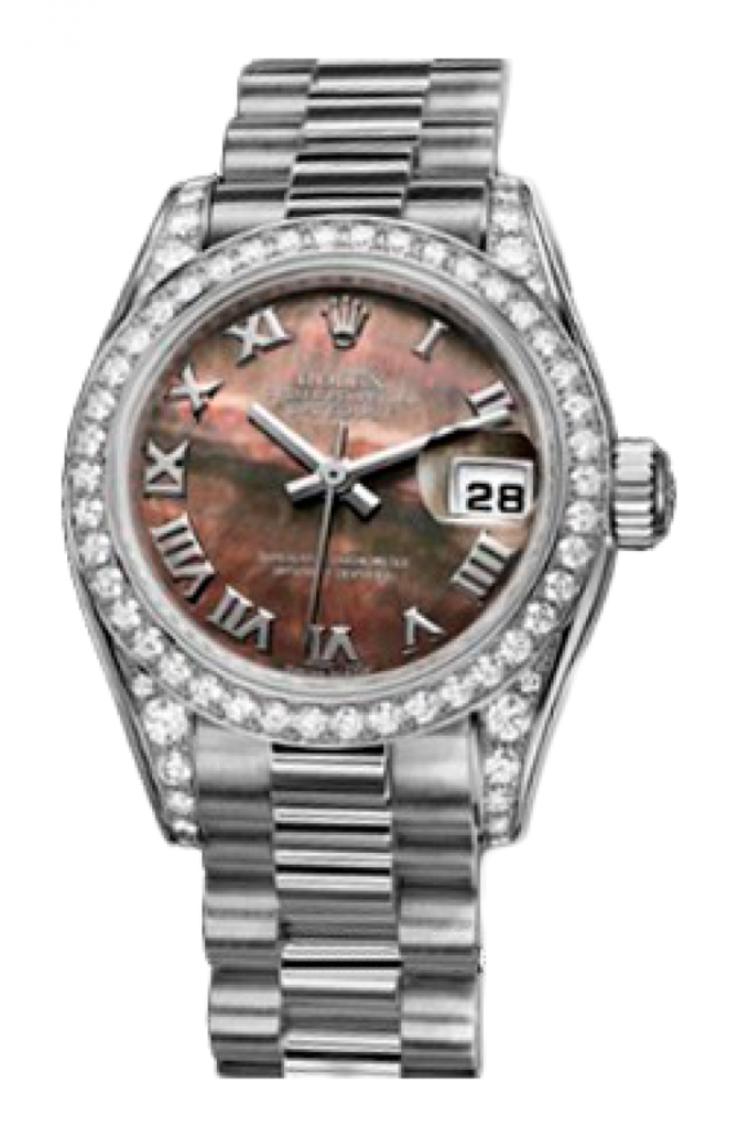 Rolex 179159 Black MOP D Datejust Ladies 26mm White Gold - фото 1