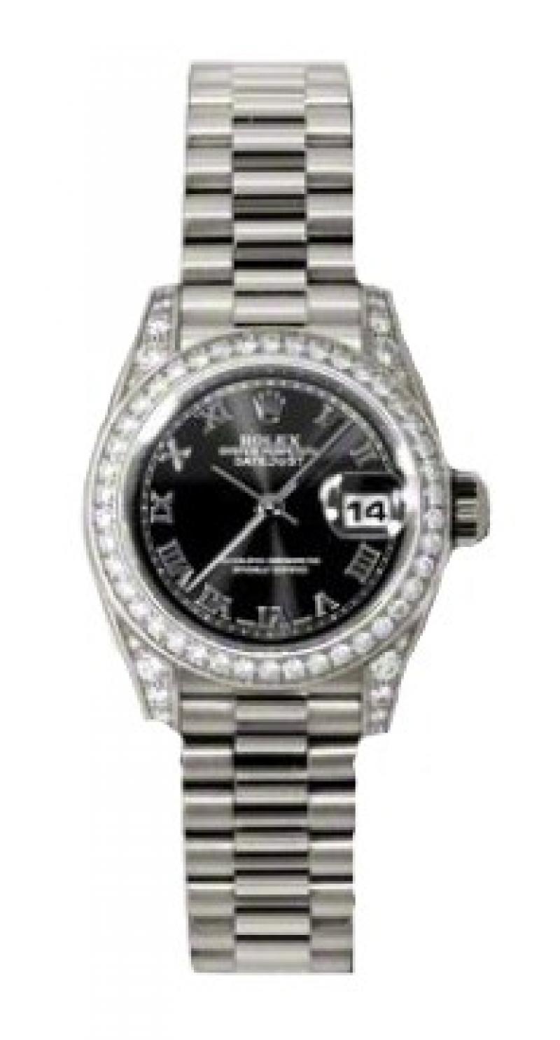 179159 bkrp Rolex 26mm White Gold Datejust Ladies