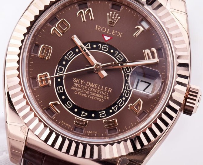 Rolex M326135-0001 Sky-Dweller Everose Gold - фото 11