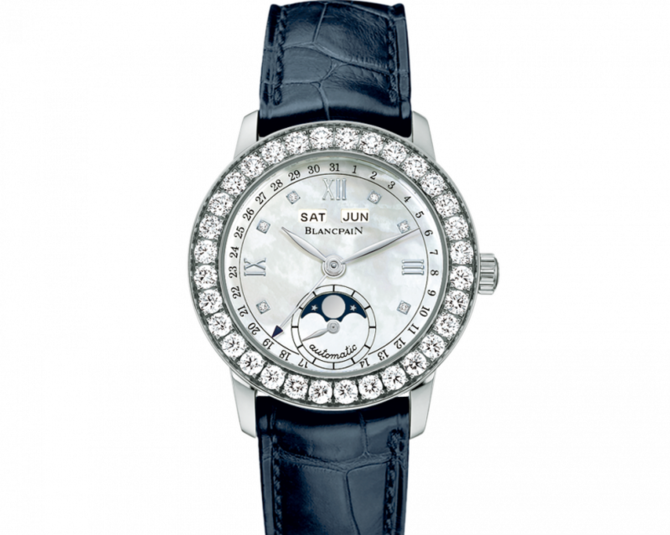 Blancpain 2360-1991A-55 Women Leman Moon Phase Complete Calendar Gem Set - фото 1
