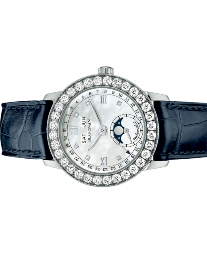 Blancpain 2360-1991A-55 Women Leman Moon Phase Complete Calendar Gem Set - фото 2