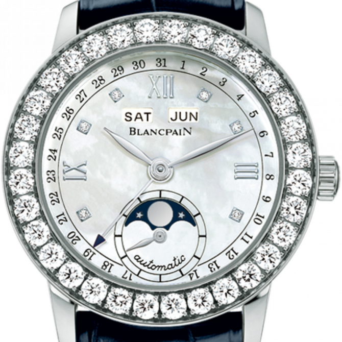 Blancpain 2360-1991A-55 Women Leman Moon Phase Complete Calendar Gem Set - фото 3