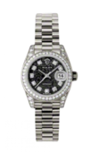 Rolex Datejust Ladies 179159 bkjdp 26mm White Gold